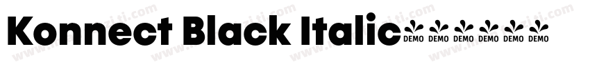 Konnect Black Italic字体转换